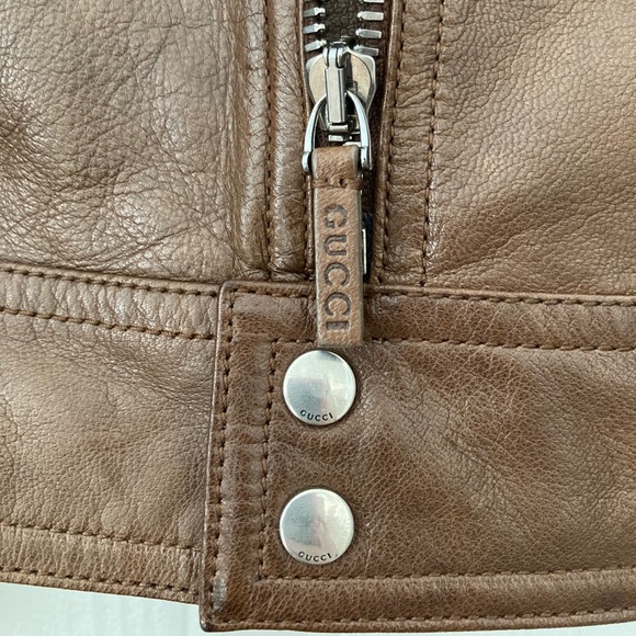 Gucci Kid’s Leather Jacket Authentic - Picture 9 of 16